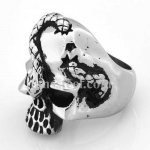 FSR09W41 snake skull ring