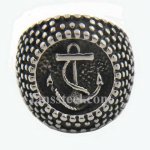 FSR13W54 dot  marine anchor navy sailor ring