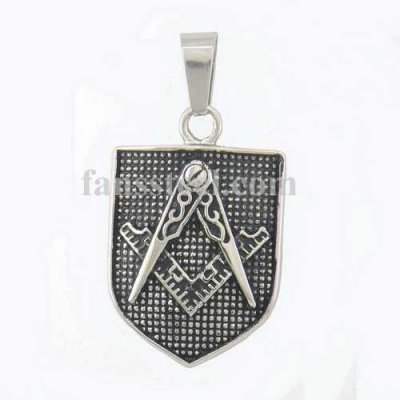 FSP16W79 Shield shape masonic pendant