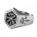 FSR21W21 Helm of Awe  Valknut Viking ring