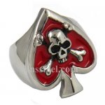 FSR10W61R cross bone skull heart ace biker Ring