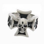 FSR10W69 iron german cross skull  Ring 