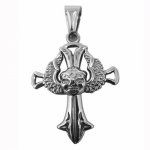 FSP19W94 Skull Cross Pendant