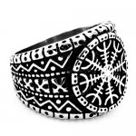 FSR20W92 Helm of Awe Viking Aegishjalmur valknut dot ring