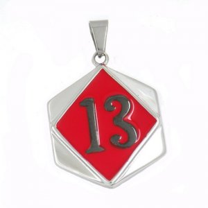 FSP17W25BR number thirteen biker pendant