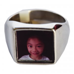 PHSR01 Customize photo ring Memorial photo ring personalized keepsake gift