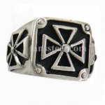 FSR07W66 Maltese Cross Signet Ring 