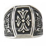 FSR08W93 Fleur De Lis Shield Cross Ring