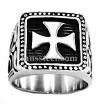 FSR11W10 Square cross fish Christ ring