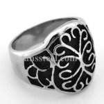 FSR08W67 Repousse Spiral Vine  flower Ring