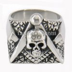 FSR11W03 Antique skull masonic ring 