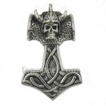 FSP16W03S Thors Hammer Vikinghead big pendant