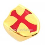 FSR13W01G  cross templar knight  ring