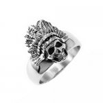 FSR22W18  Skull  ring