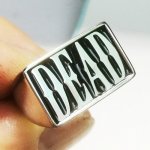 4SBSL customized 4 letters initials ring monogram name ring