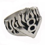 FSR12W17 flame biker Ring