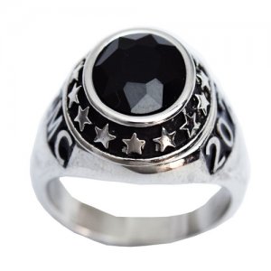 ST8SSBSL Customized Memorial Ring Star Ring Initials Name Personalized Gift