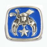 FSR11W39BL2 enamel shriner masonic Ring