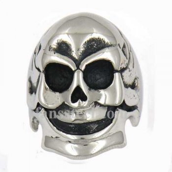 FSR09W03 smiling ghost skull ring