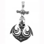 FSP19W57  Skull Anchor Pendant