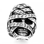 FSR14W21 wrap bandage injured skull ring