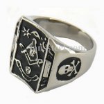 FSR09W76 Aude Vide Tace Masonic Ring 