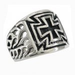 FSR10W56 iron german cross Ring 