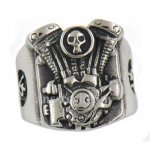 FSR12W34 skull motor cycle engine biker ring