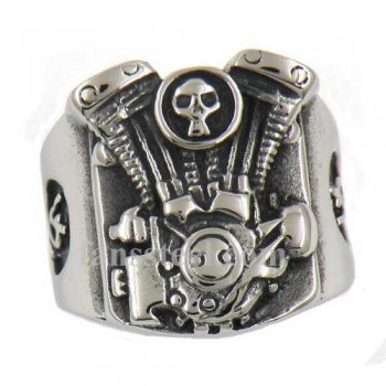 FSR12W34 skull motor cycle engine biker ring