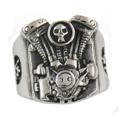 FSR12W34 skull motor cycle engine biker ring