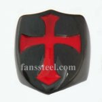 FSR13W01B shield shape maltese cross templar knight ring