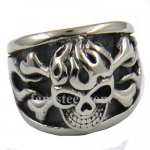 FSR11W79  cross bone skull gothic  ring