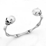 FSB00W74 skull bone bangle