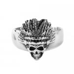 FSR22W18  Skull  ring