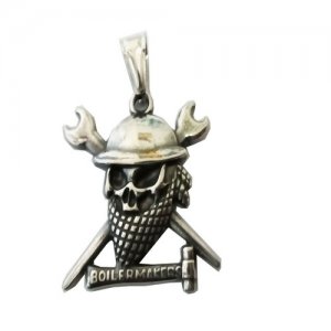 FSP18W82 Cross Spanner Hammer Skull Pendant