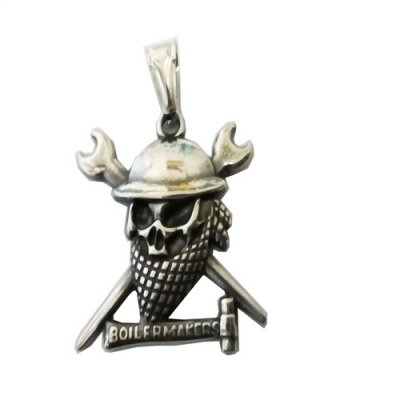 FSP18W82 Cross Spanner Hammer Skull Pendant