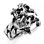 FSR10W10 Filand Leo lion signet ring 