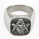 FSR09W87 free masonary past master ring