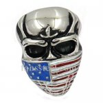 FSR12W41  mask skull ring