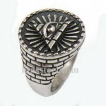 FSR13W52 egyptian bricks triangle all seeing eye ring