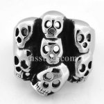 FSR08W45 seven ghost skulls gothic ring