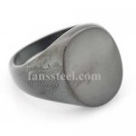 FSR06W21B engravable plain oval signet ring