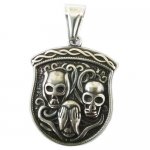 FSP19W13  Skull Pendant