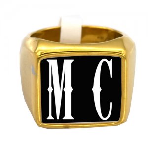 S2GBSL Memorial Initials Ring 2 Letters Name Customized Ring