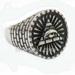 FSR13W52 egyptian bricks triangle all seeing eye ring