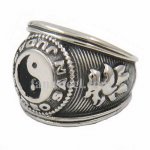 FSR14W13 Chinese Taoism Yin yang symbol ring