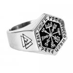 FSR21W21 Helm of Awe  Valknut Viking ring