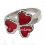 FSR12W61R enamel heart flower love ring