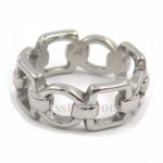 FSR12W02 Square oval rope Chain band Ring 