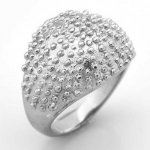 FSR08W36 Dome Caviar Cocktail Ring